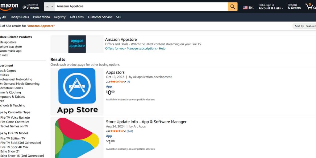 4. Apps cho Amazon Appstore (Android_Fire OS)