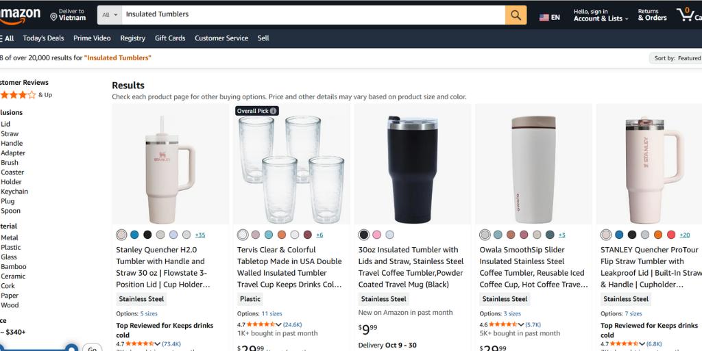 4. Bình giữ nhiệt_Insulated Tumblers (Home & Kitchen, Kitchen & Dining)