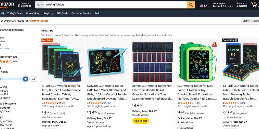 6. Bảng vẽ LCD_Writing Tablets (Toys & Games)