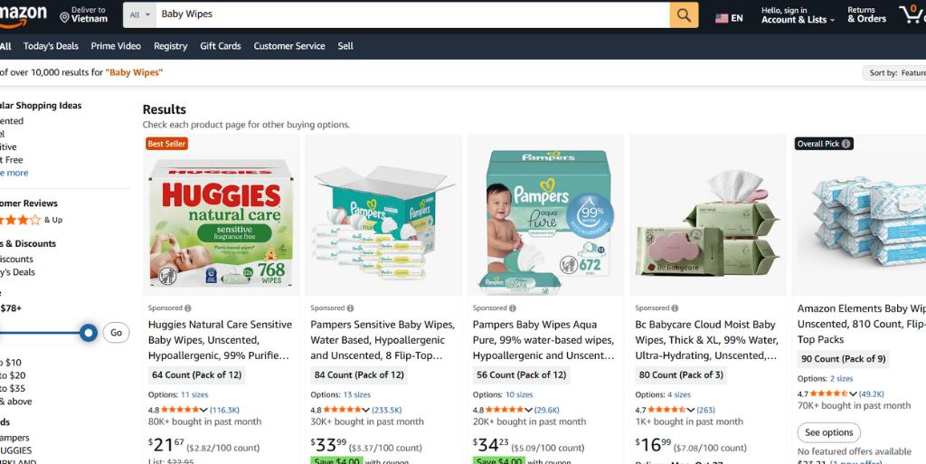 8. Khăn ướt cho bé_Baby Wipes (Baby)