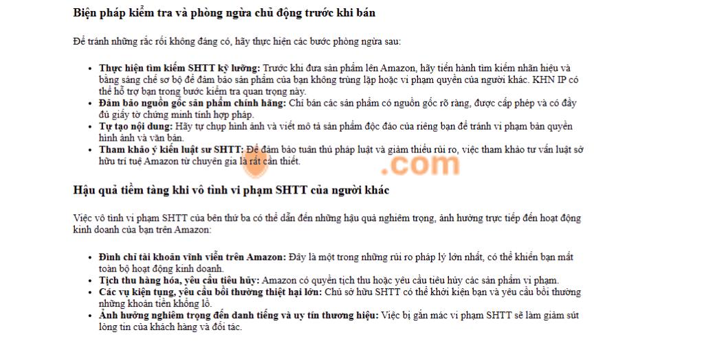 Phòng ngừa và giảm thiểu rủi ro vi phạm sở hữu trí tuệ của bên thứ ba