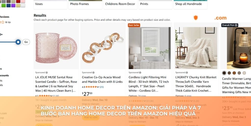 Trang chủ 19 Kinh doanh home decor trên Amazon