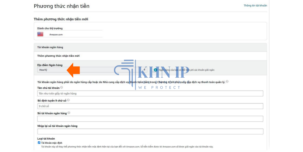 Xác minh phương thức nhận tiền